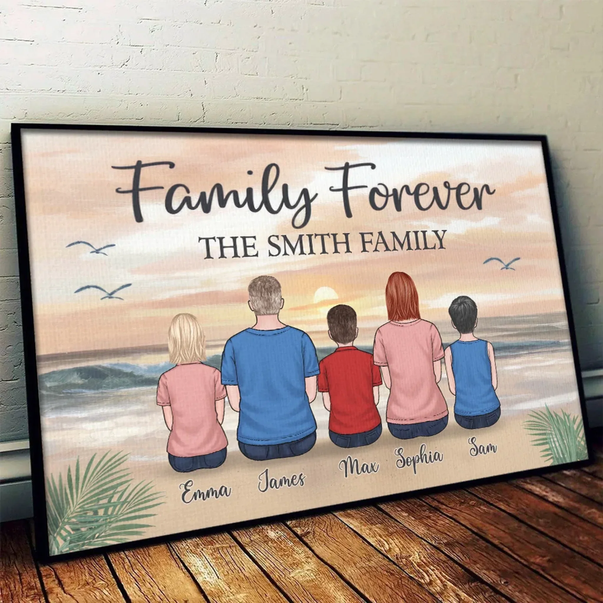 Family Forever, The Greatest Gift Of All - Family Personalized Custom Horizontal Poster - Gift For Family Members - Image 4