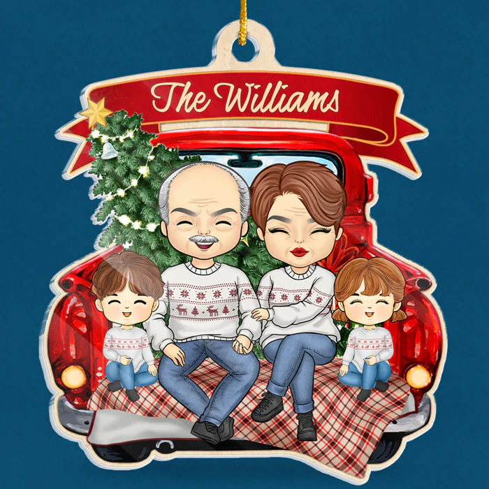 Family Is A Gift - Family Personalized Custom Ornament - Acrylic Unique Shaped - Christmas Gift For Family Members - Image 3
