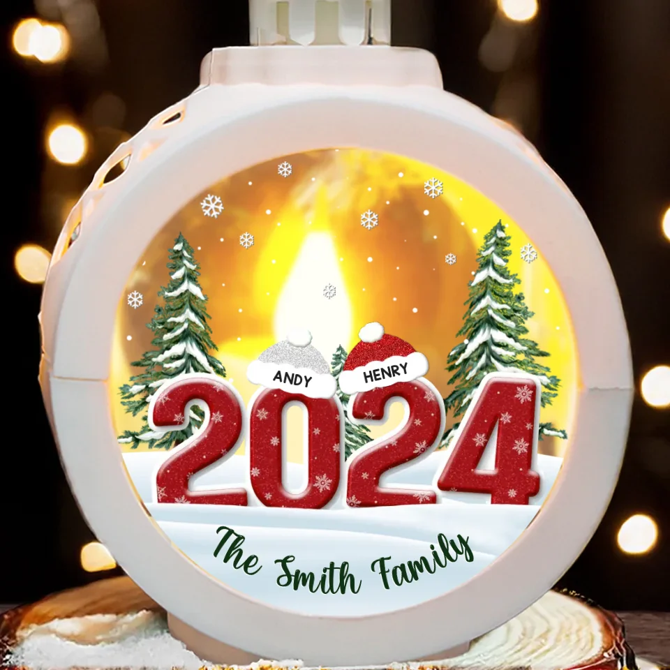 Family Is Our Warmest Blessing - Family Personalized Custom Candlelight Lantern Ornament - Christmas Gift For Family Members - Image 3