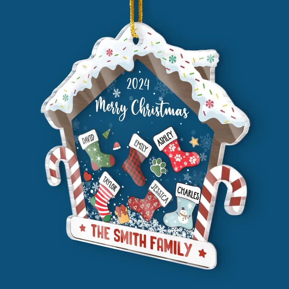 Family Is The Anchor In Life’s Storms - Family Personalized Custom Ornament - Acrylic Custom Shaped - Christmas Gift For Family Members - Image 3