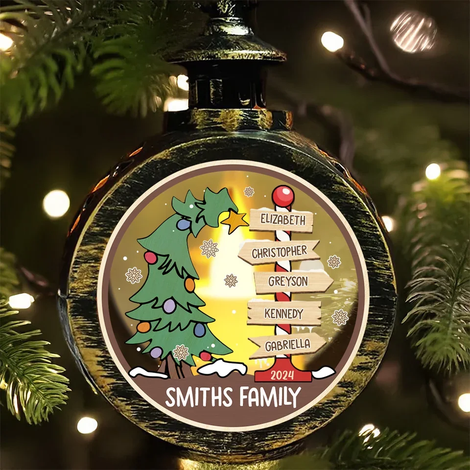 Family Is Where Life Begins And Love Never Ends - Family Personalized Custom Candlelight Lantern Ornament - Christmas Gift For Family Members - Image 4