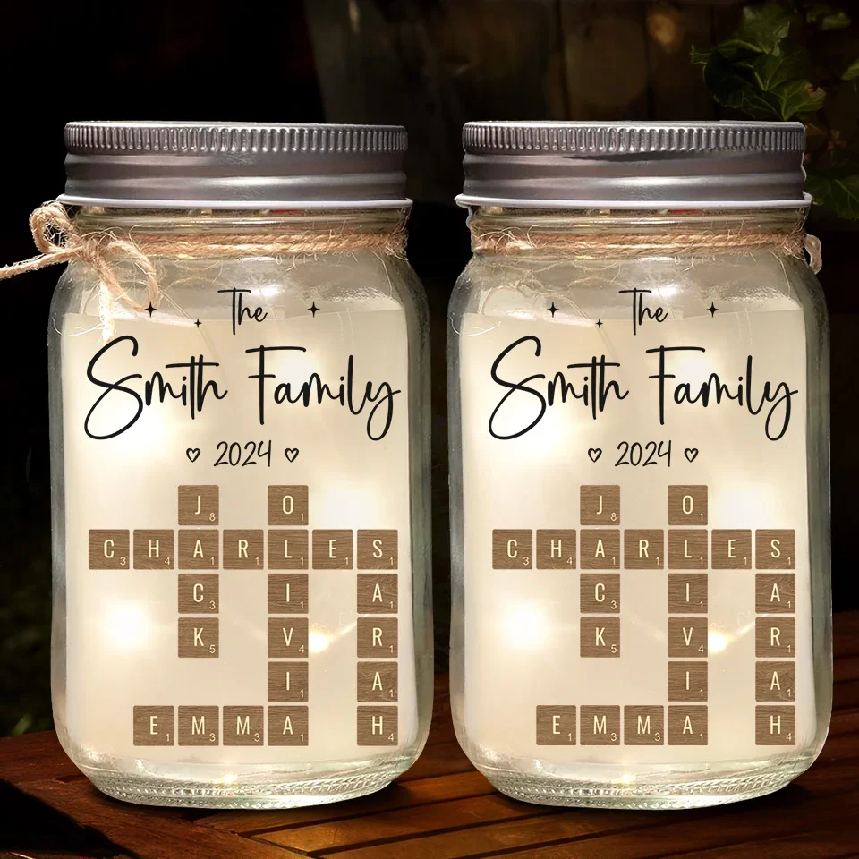 Family Is Where Love Is Endless - Family Personalized Custom Mason Jar Light - Christmas Gift For Family Members - Image 3