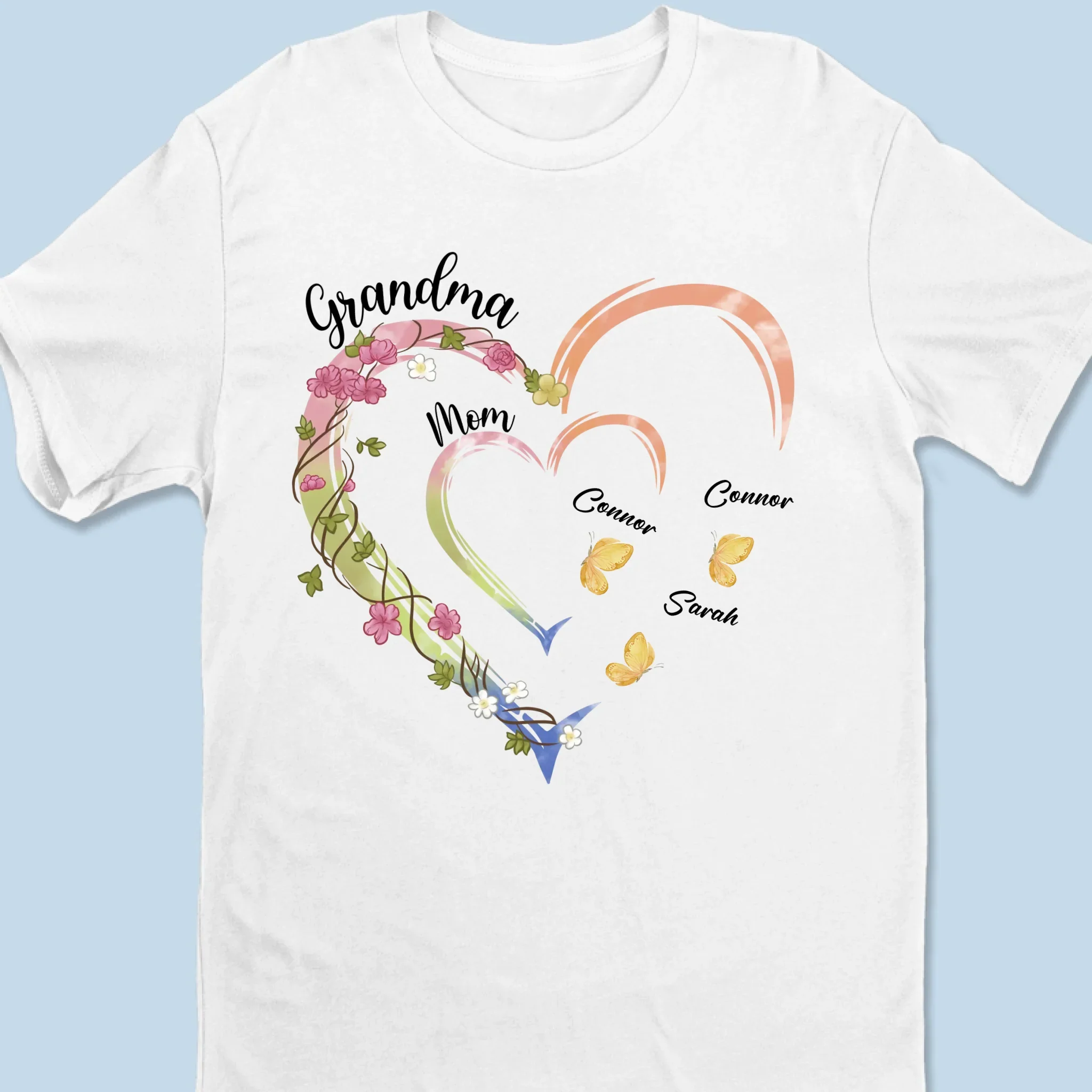 Family Is Where Love Is Endless - Family Personalized Custom Unisex T-shirt, Premium T-shirt, Hoodie - Gift For Mom, Grandma - Image 6