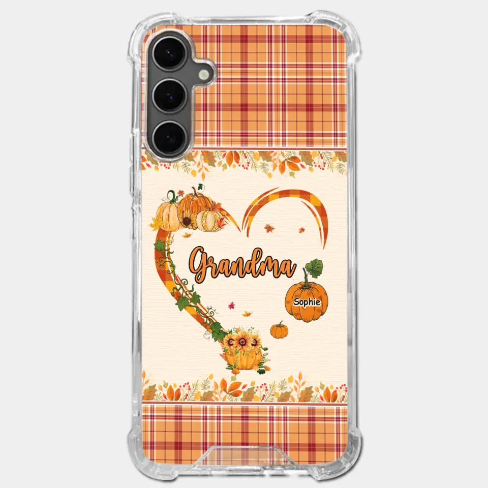 Family Time Is Like A Cozy Pumpkin Patch On A Crisp Autumn Day - Family Personalized Custom Clear Phone Case - Autumn Fall Gift For Grandma - Image 36