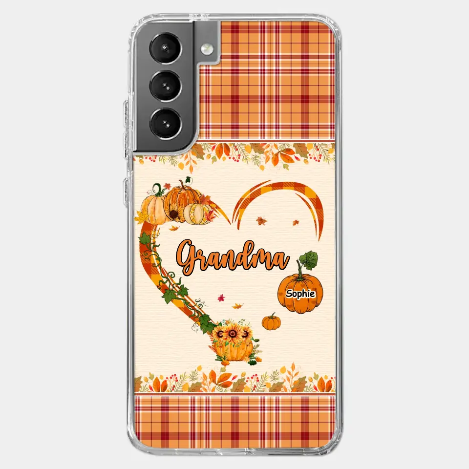 Family Time Is Like A Cozy Pumpkin Patch On A Crisp Autumn Day - Family Personalized Custom Clear Phone Case - Autumn Fall Gift For Grandma - Image 41