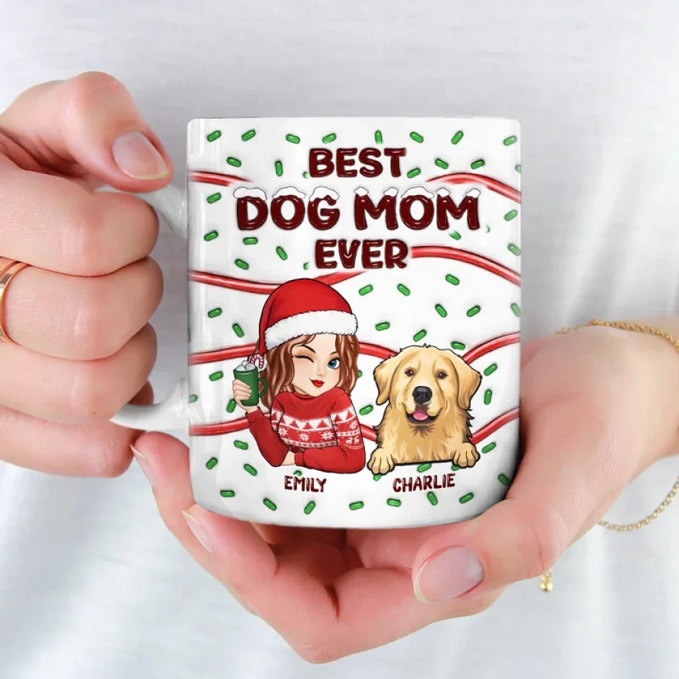 Feline Jolly This Christmas - Dog & Cat Personalized Custom 3D Inflated Effect Printed Mug - Christmas Gift For Pet Owners, Pet Lovers - Image 4