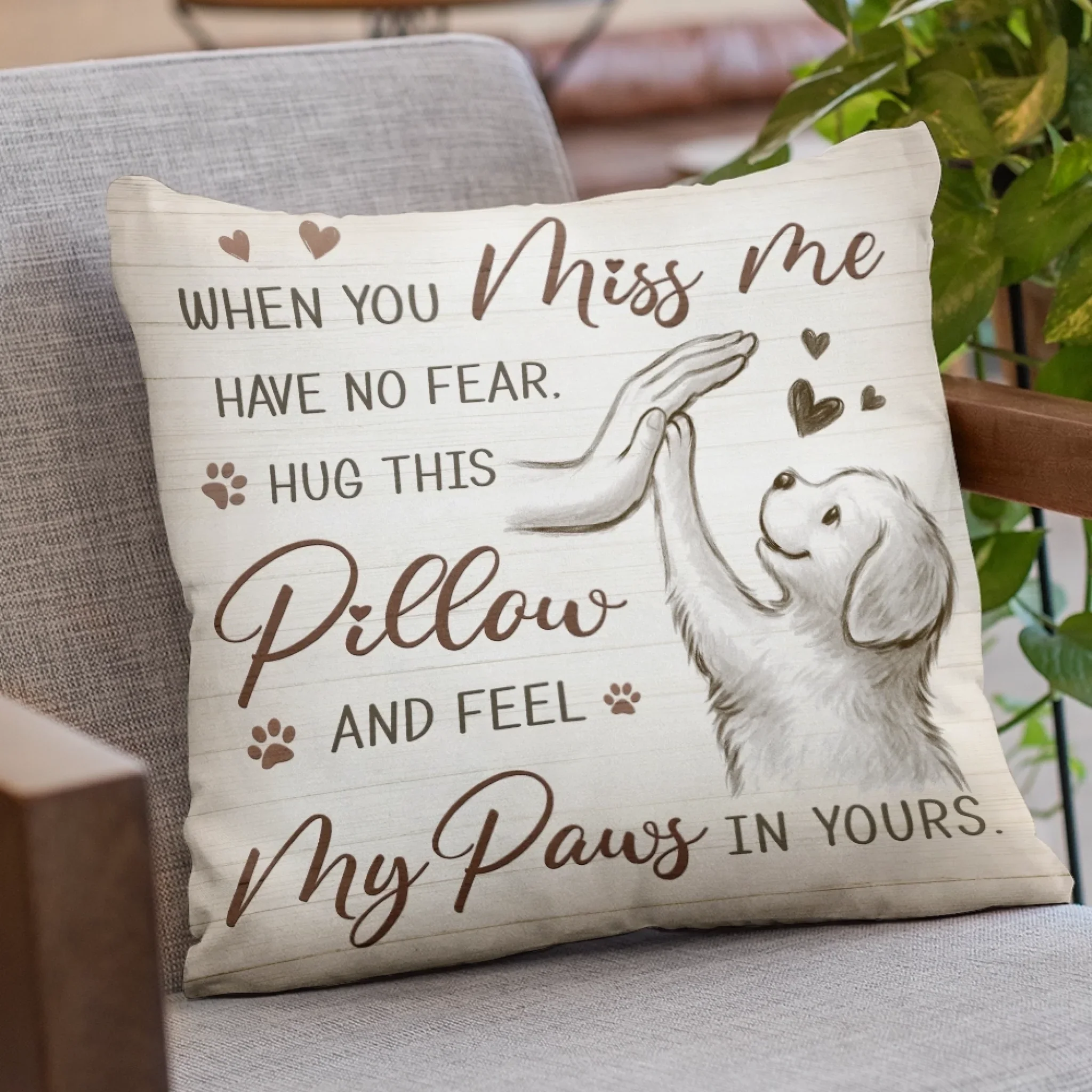 Forever Curled Up In Your Heart - Memorial Pillow - Sympathy Gift For Pet Owners, Pet Lovers - Image 3