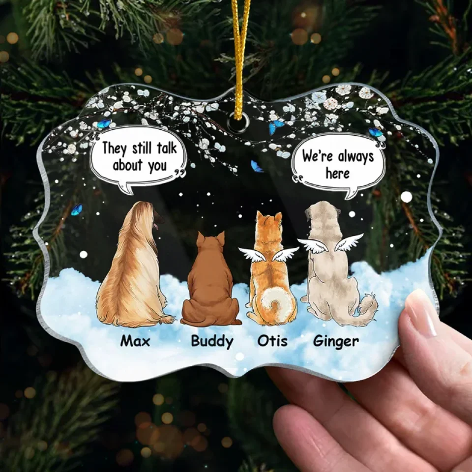 Forever In My Heart - Memorial Personalized Custom Ornament - Acrylic Benelux Shaped - Christmas Gift, Sympathy Gift For Pet Owners, Pet Lovers - Image 5