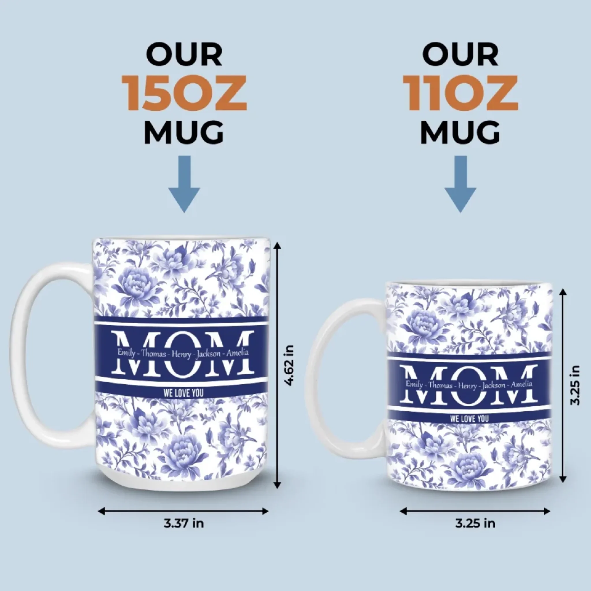 Forever Our Mom, Forever Our Love - Family Personalized Custom Mug - Mother's Day, Gift For Mom, Grandma - Image 6