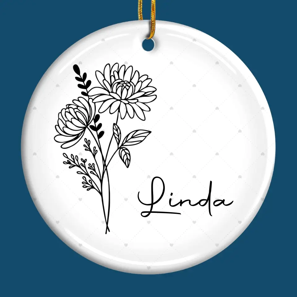 Friends Are Like Flowers That Bloom In The Garden Of Life - Bestie Personalized Custom Ornament - Ceramic Round Shaped - Christmas Gift For Best Friends, BFF, Sisters - Image 2