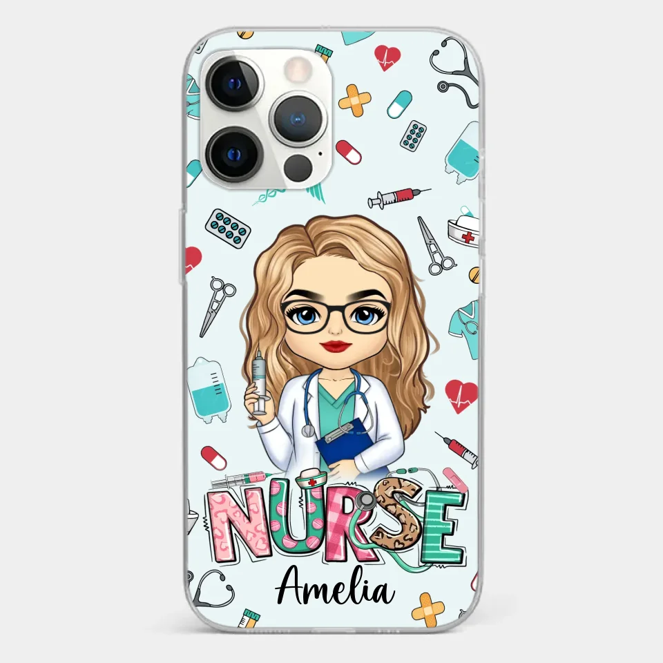 From Caring Comes Courage - Nurse Personalized Custom Clear Phone Case - Appreciation, Thank You Gift, Nurse Life, Doctor Life - Image 12