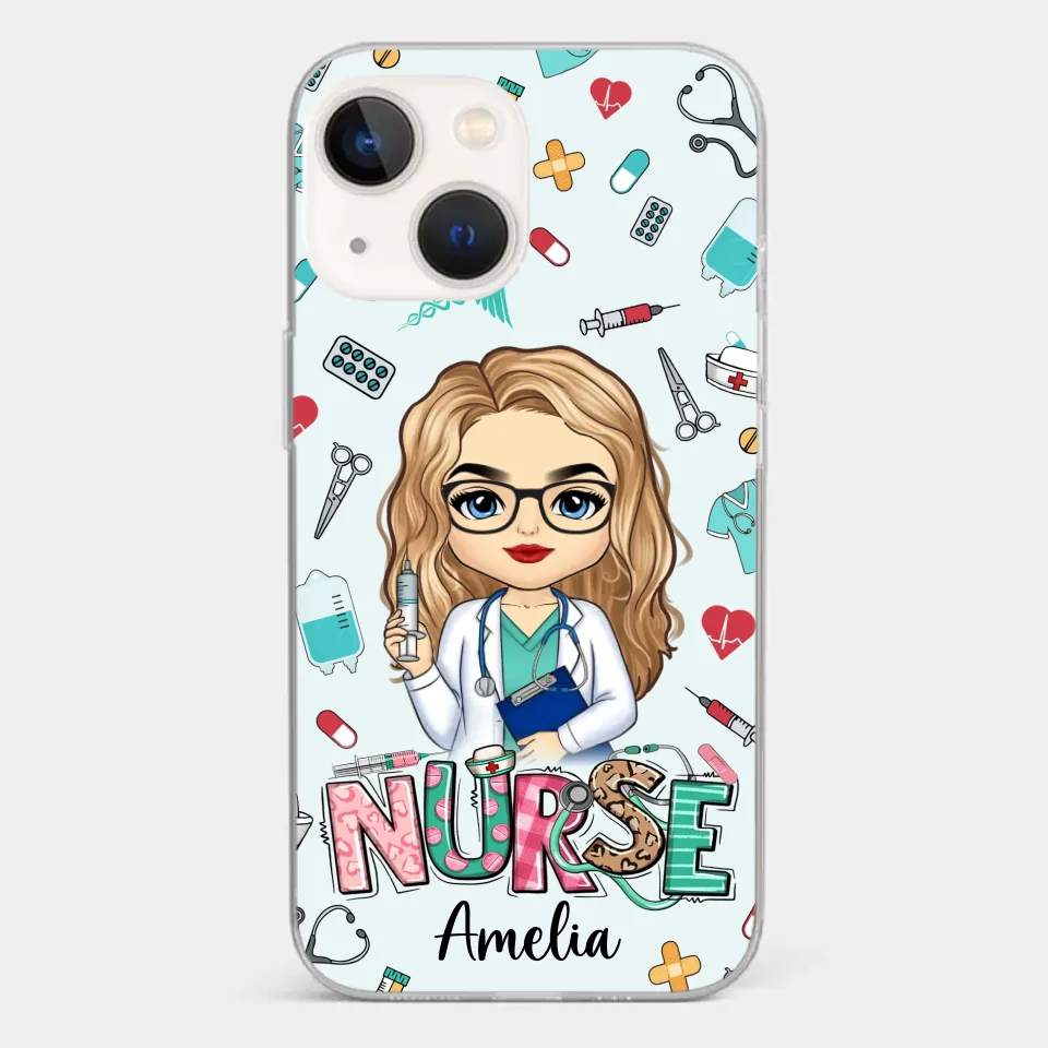From Caring Comes Courage - Nurse Personalized Custom Clear Phone Case - Appreciation, Thank You Gift, Nurse Life, Doctor Life - Image 14