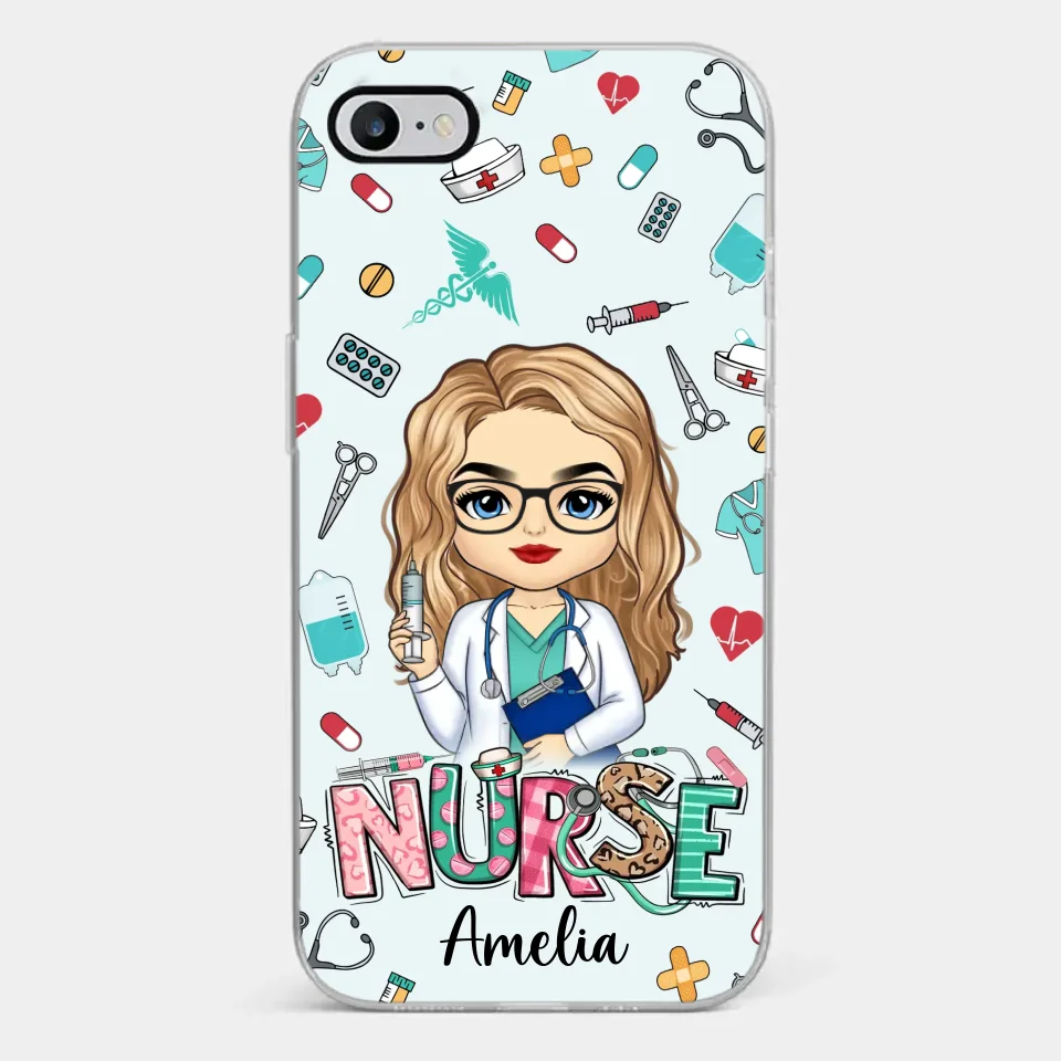 From Caring Comes Courage - Nurse Personalized Custom Clear Phone Case - Appreciation, Thank You Gift, Nurse Life, Doctor Life - Image 24