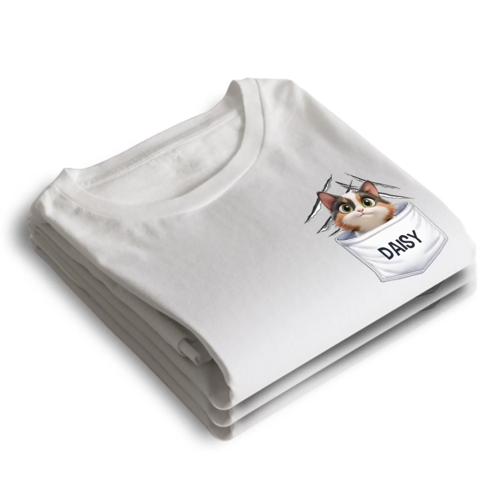 Furry Friend Inside - Cat Personalized Custom Unisex T-shirt, Hoodie, Sweatshirt - Gift For Pet Owners, Pet Lovers - Image 4