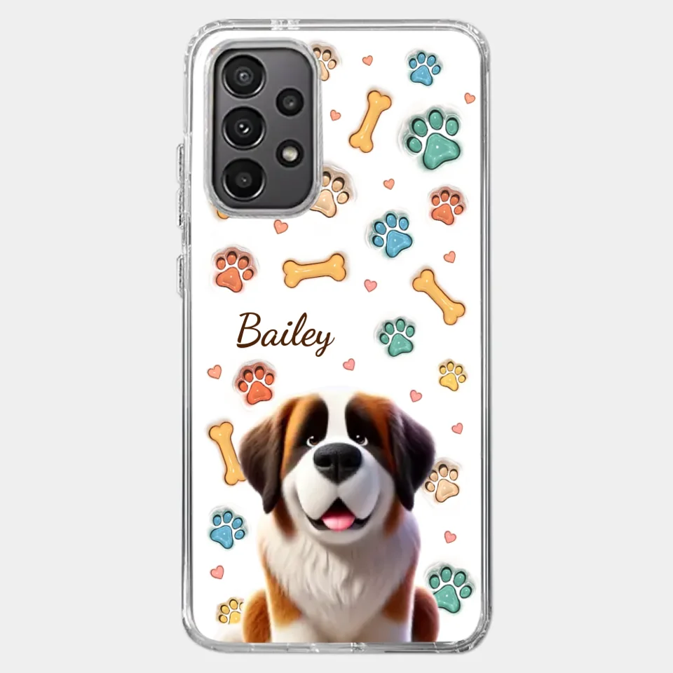 Furry Friends, Forever Loved - Dog Personalized Custom 3D Inflated Effect Printed Clear Phone Case - Gift For Pet Owners, Pet Lovers - Image 36