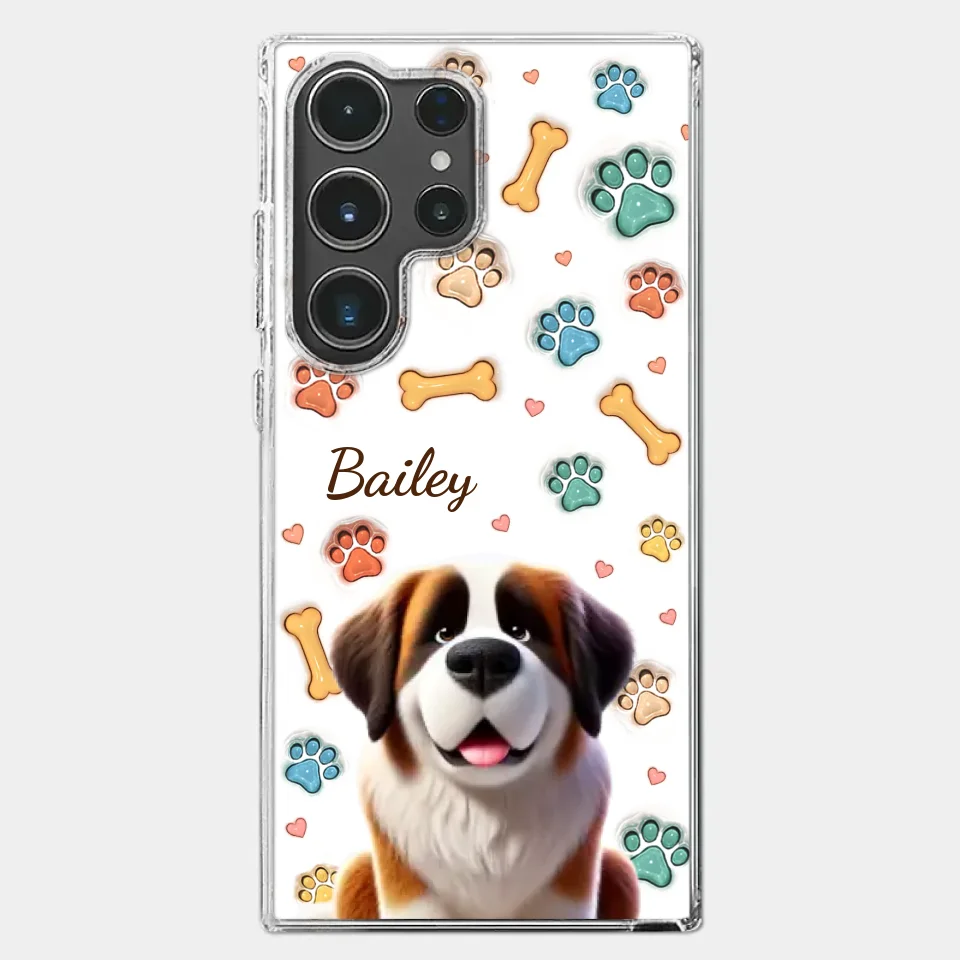 Furry Friends, Forever Loved - Dog Personalized Custom 3D Inflated Effect Printed Clear Phone Case - Gift For Pet Owners, Pet Lovers - Image 41