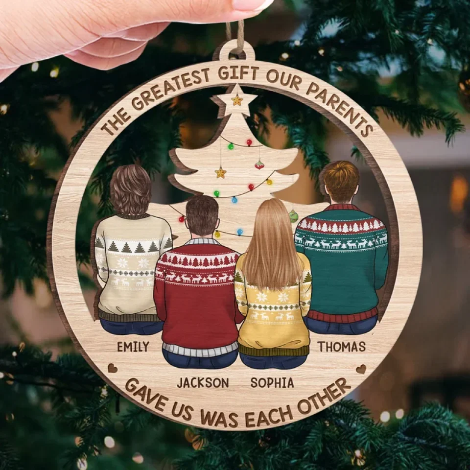 Gifts Of Time And Love Are Surely The Basic Ingredients Of Christmas - Family Personalized Custom Ornament - Wood Custom Shaped - Christmas Gift For Family Members, Siblings, Brothers, Sisters - Image 4