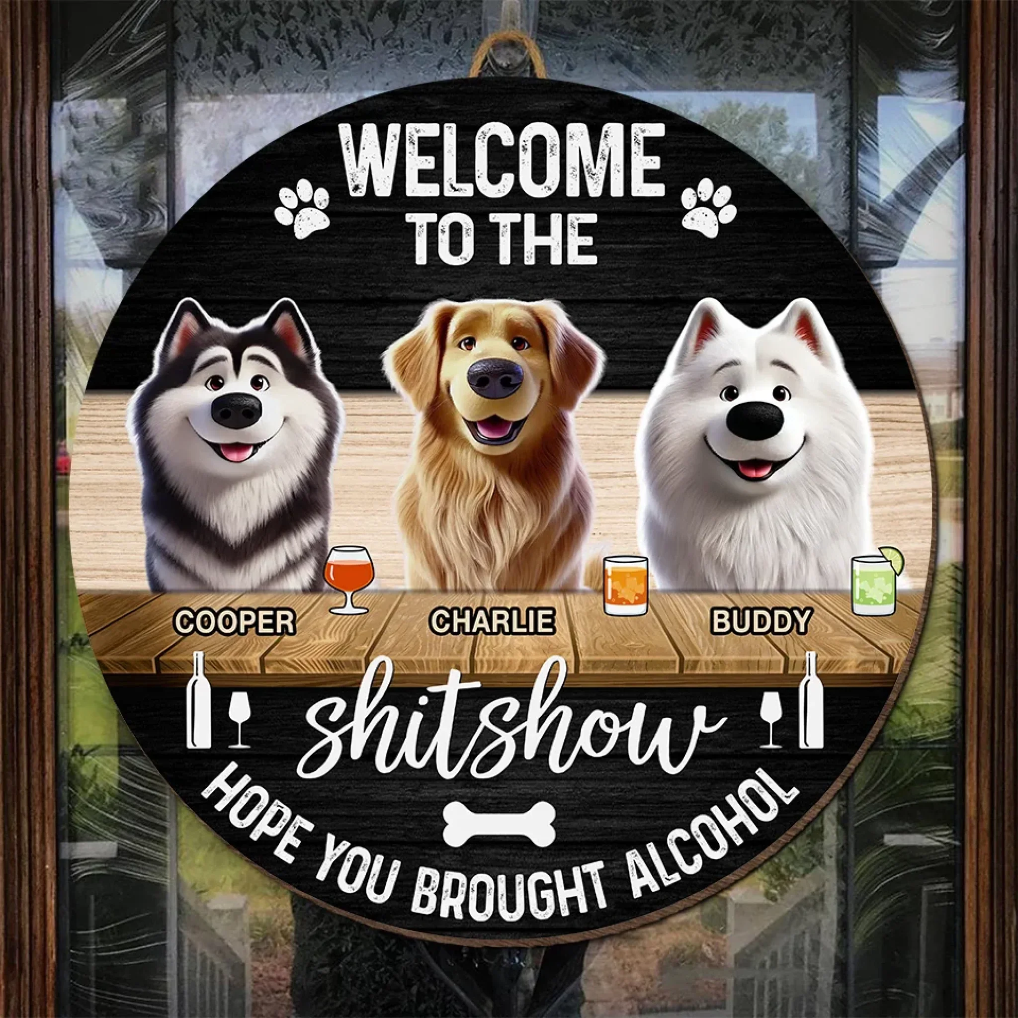 Go Away Unless You Have Dog Treats - Dog Personalized Custom Home Decor Wood Sign - House Warming Gift For Pet Owners, Pet Lovers - Image 4