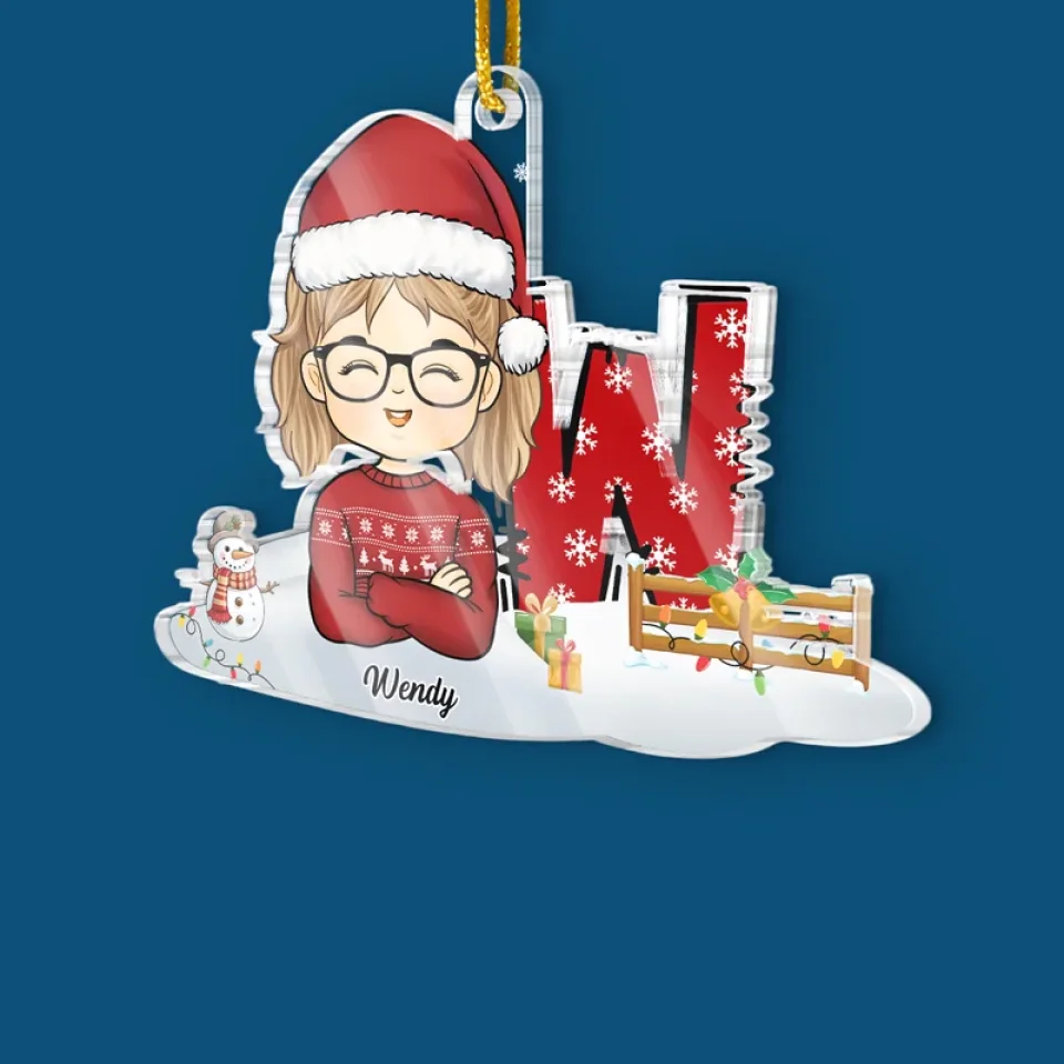 Go Out And Spread The Joy - Bestie Personalized Custom Ornament - Acrylic Custom Shaped - Christmas Gift For Kid - Image 3