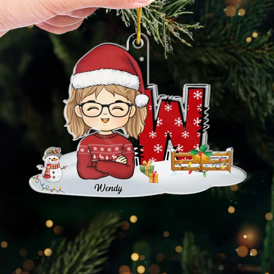 Go Out And Spread The Joy - Bestie Personalized Custom Ornament - Acrylic Custom Shaped - Christmas Gift For Kid - Image 4