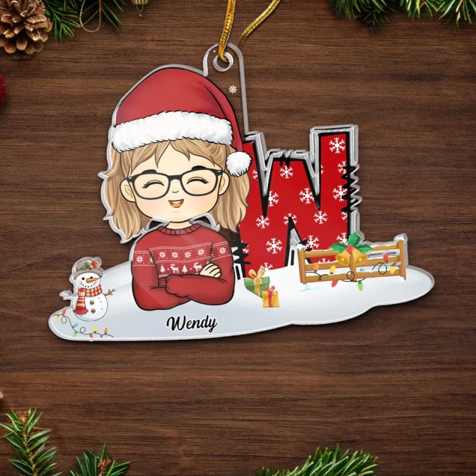 Go Out And Spread The Joy - Bestie Personalized Custom Ornament - Acrylic Custom Shaped - Christmas Gift For Kid - Image 5