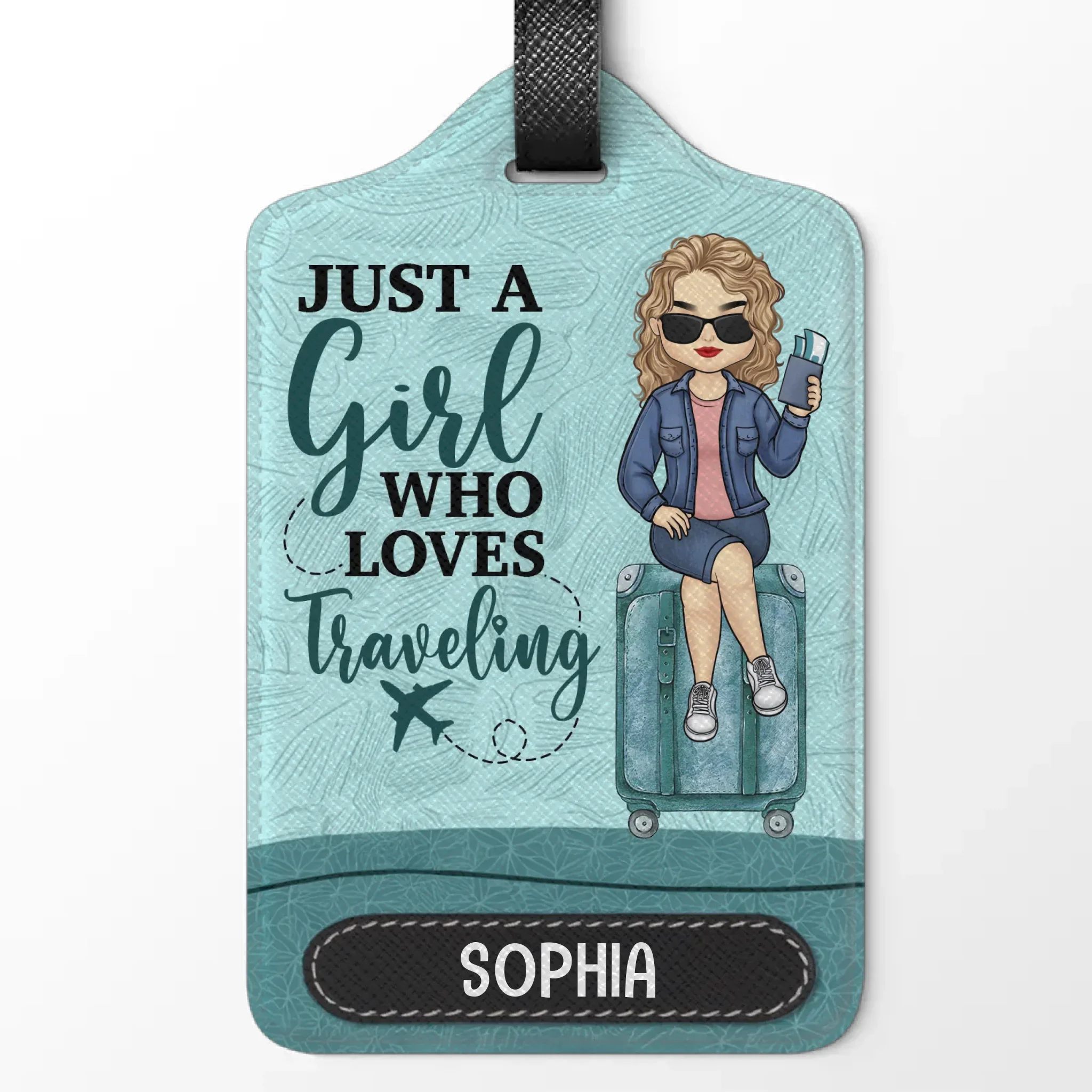 Go Where Your Heart Takes You - Travel Personalized Custom Luggage Tag - Holiday Vacation Gift, Gift For Adventure Travel Lovers - Image 2