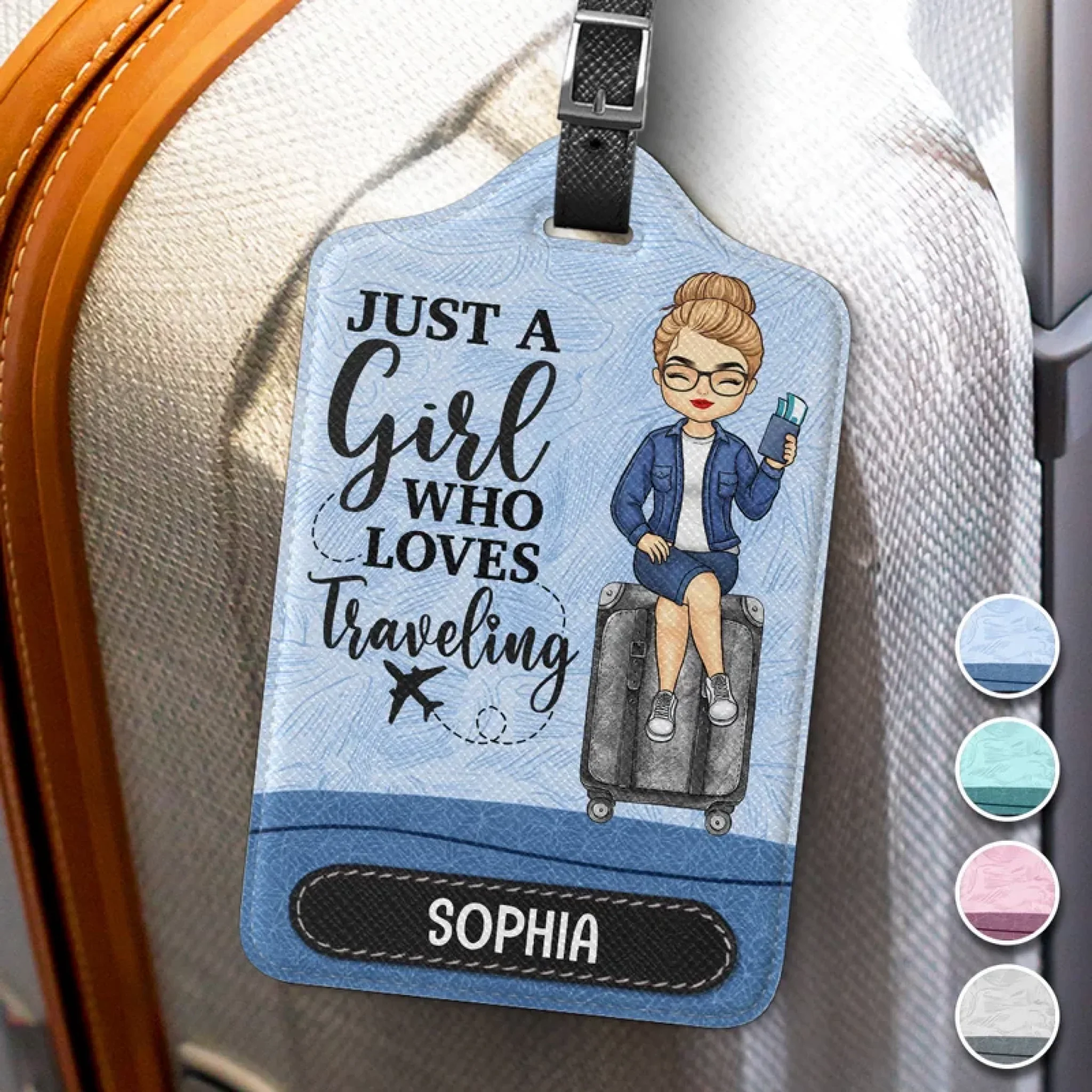 Go Where Your Heart Takes You - Travel Personalized Custom Luggage Tag - Holiday Vacation Gift, Gift For Adventure Travel Lovers - Image 3