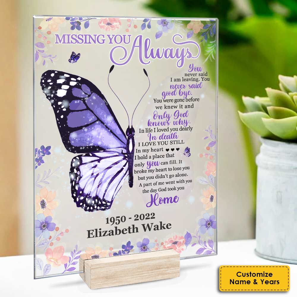 God Took You Home - Personalized Acrylic Plaque - Husband Wife - Image 4