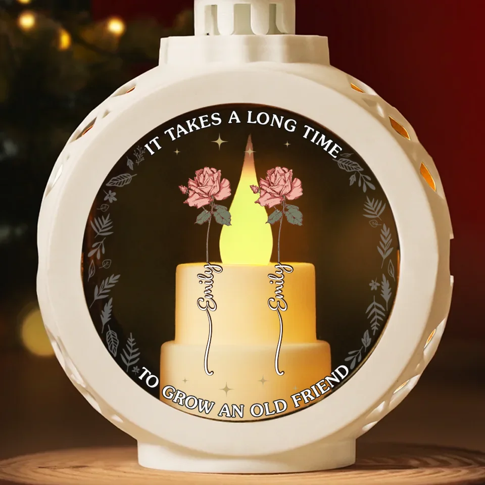 Good Friends Are Flowers That Never Fade - Bestie Candlelight Lantern Ornament - Christmas Gift For Best Friends, BFF, Sisters - Image 3