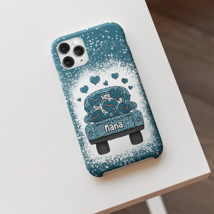 Grandma Truck Loading Heart - Gift For Mom, Grandma - Personalized Phone Case - Image 3