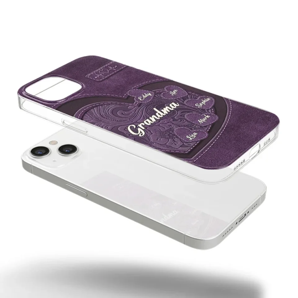 Grandma, Your Love Has Shaped Me In Lasting Ways - Family Personalized Custom Clear Phone Case - Gift For Mom, Grandma - Image 33