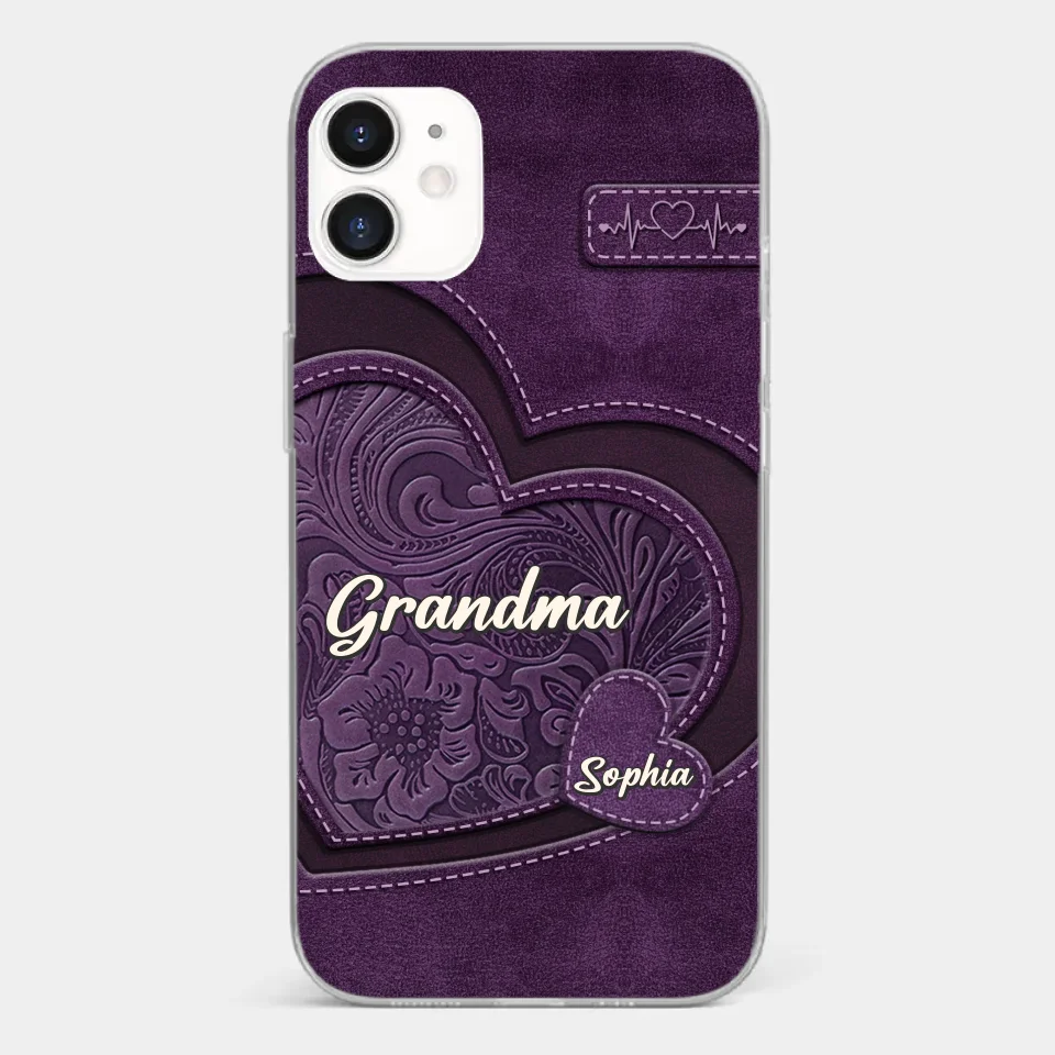 Grandma, Your Love Has Shaped Me In Lasting Ways - Family Personalized Custom Clear Phone Case - Gift For Mom, Grandma - Image 6