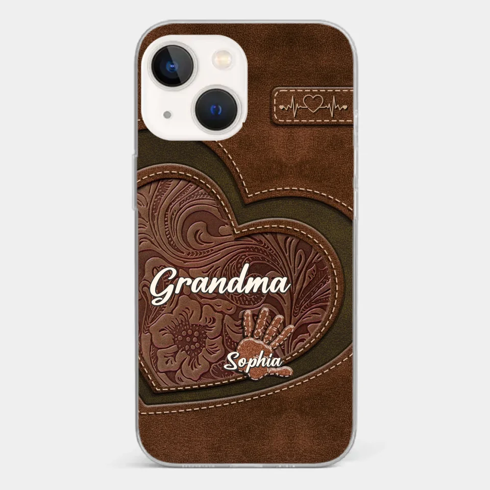 Grandma’s Hands, A Map Of Love And Wisdom - Family Personalized Custom Clear Phone Case - Gift For Mom, Grandma - Image 13