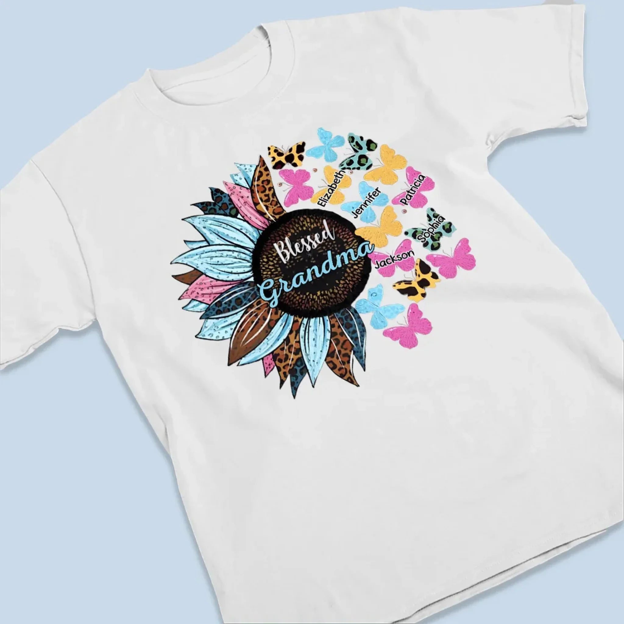 Grandma’s Love Is A Gift That Never Fades - Family Personalized Custom Unisex T-shirt, Premium T-shirt, Hoodie - Gift For Mom, Grandma - Image 3