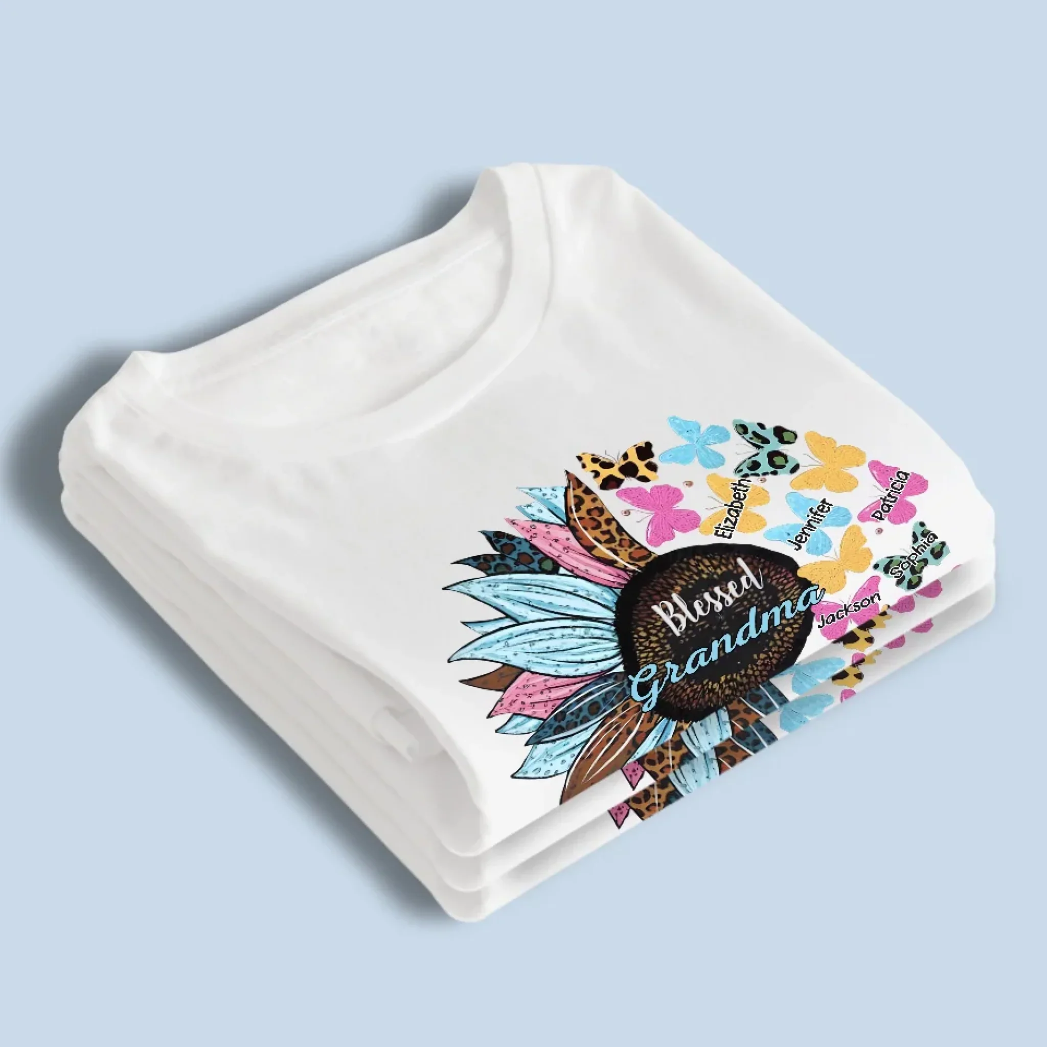 Grandma’s Love Is A Gift That Never Fades - Family Personalized Custom Unisex T-shirt, Premium T-shirt, Hoodie - Gift For Mom, Grandma - Image 4