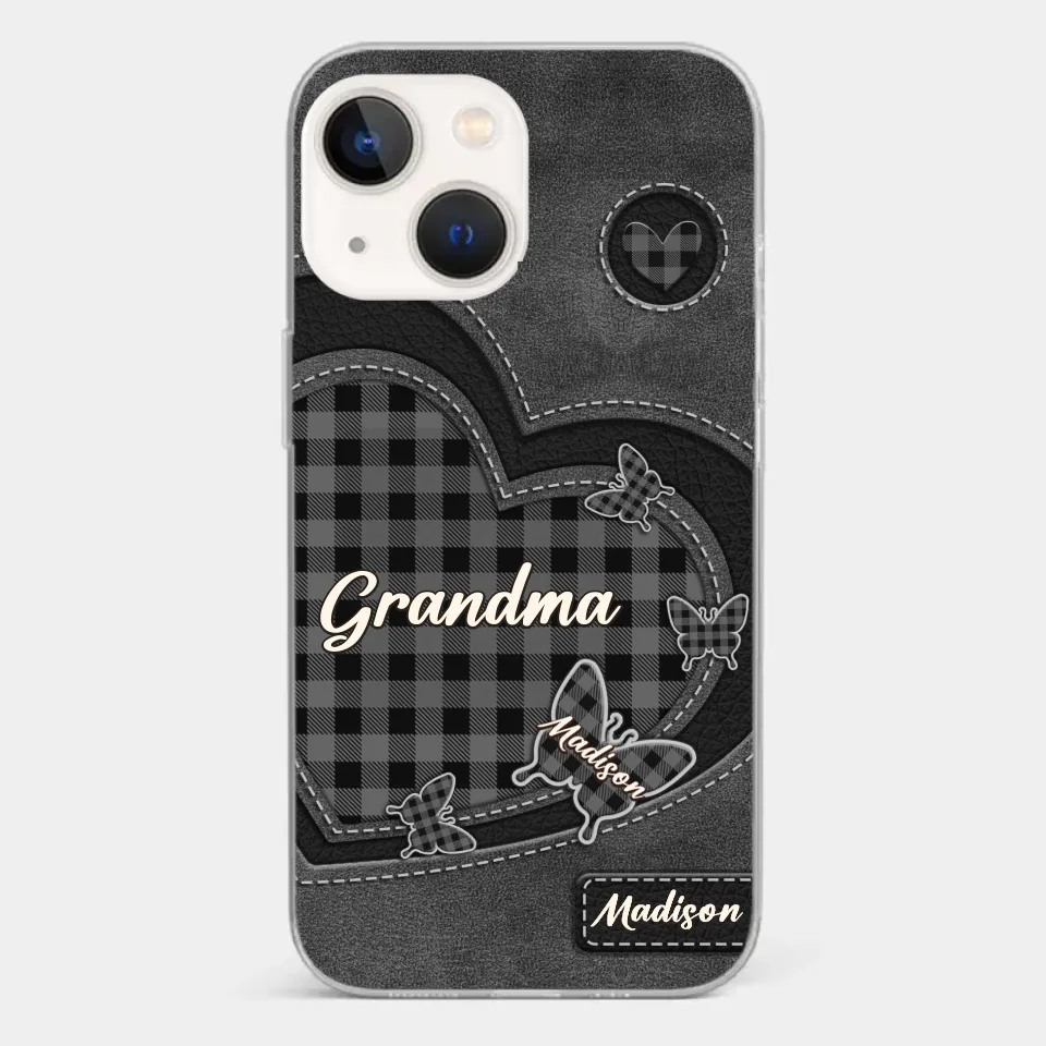 Grandma’s Love Is A Hug That Never Ends - Family Personalized Custom Clear Phone Case - Gift For Mom, Grandma - Image 13
