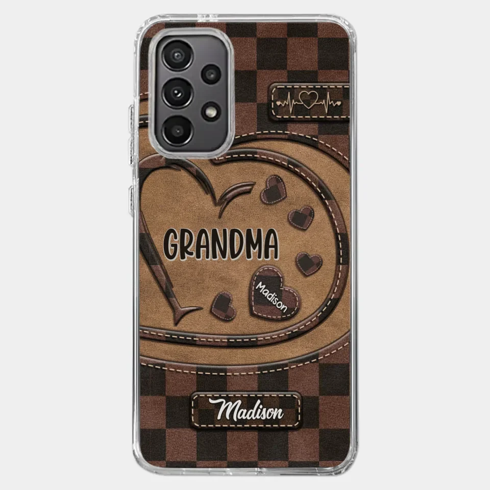 Grandma’s Love Is The Heart Of Our Family - Family Personalized Custom Clear Phone Case - Gift For Mom, Grandma - Image 36