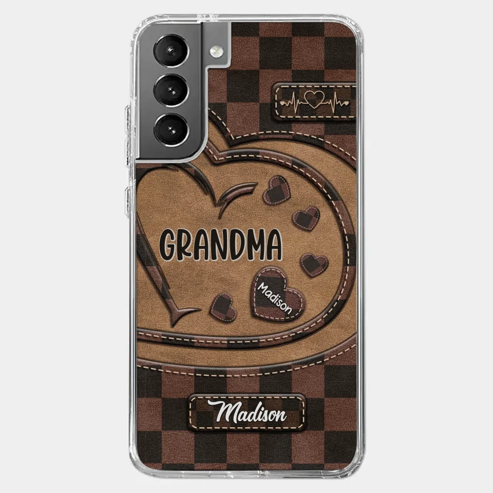 Grandma’s Love Is The Heart Of Our Family - Family Personalized Custom Clear Phone Case - Gift For Mom, Grandma - Image 40