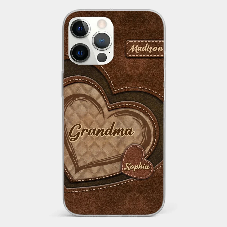 Grandma’s Sweethearts - Family Personalized Custom Clear Phone Case - Gift For Mom, Grandma - Image 16