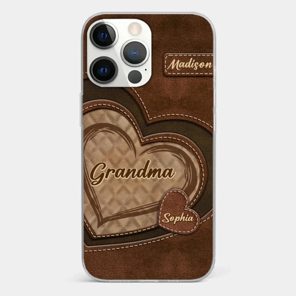 Grandma’s Sweethearts - Family Personalized Custom Clear Phone Case - Gift For Mom, Grandma - Image 20