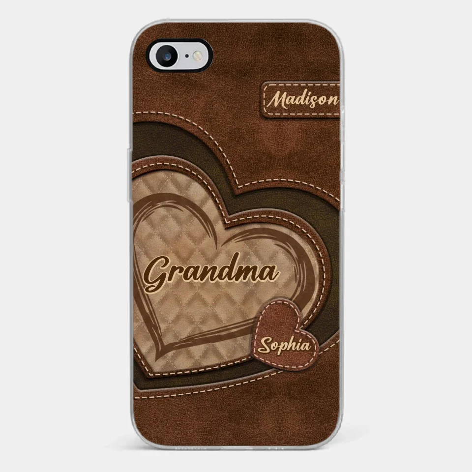 Grandma’s Sweethearts - Family Personalized Custom Clear Phone Case - Gift For Mom, Grandma - Image 23