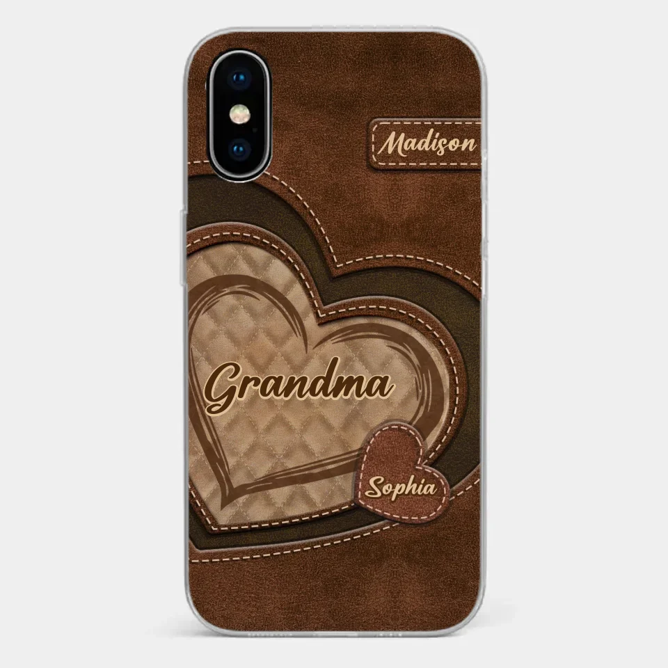 Grandma’s Sweethearts - Family Personalized Custom Clear Phone Case - Gift For Mom, Grandma - Image 26