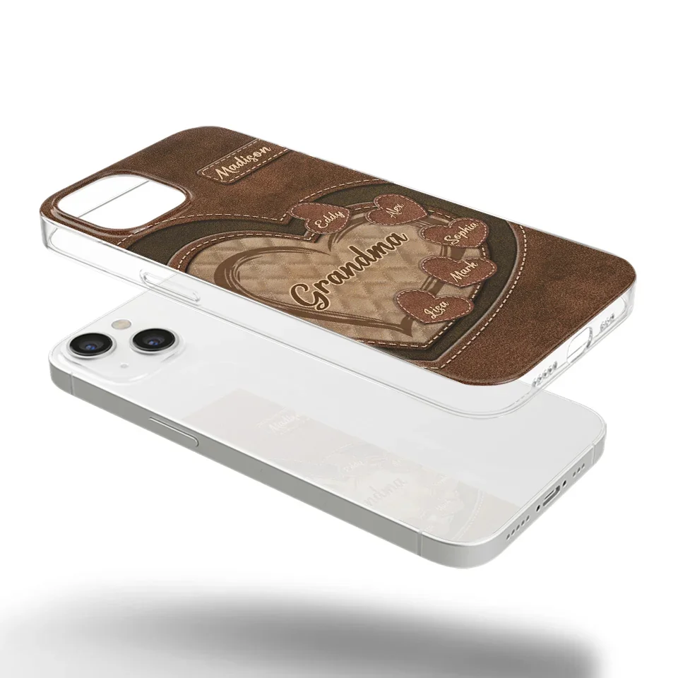 Grandma’s Sweethearts - Family Personalized Custom Clear Phone Case - Gift For Mom, Grandma - Image 33
