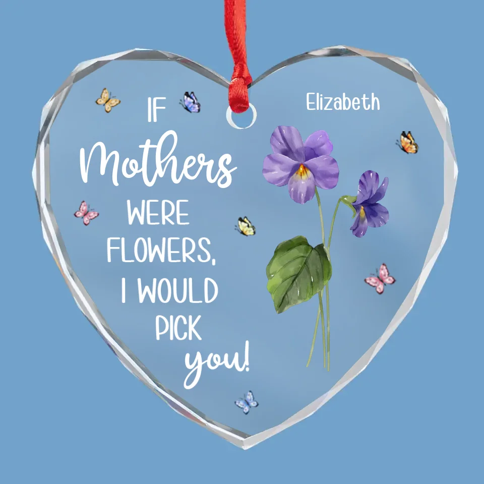 Grandmother Opens Up A New World Of Change - Family Personalized Custom Heart Glass Ornament - Christmas Gift For Mom, Daughter - Image 2