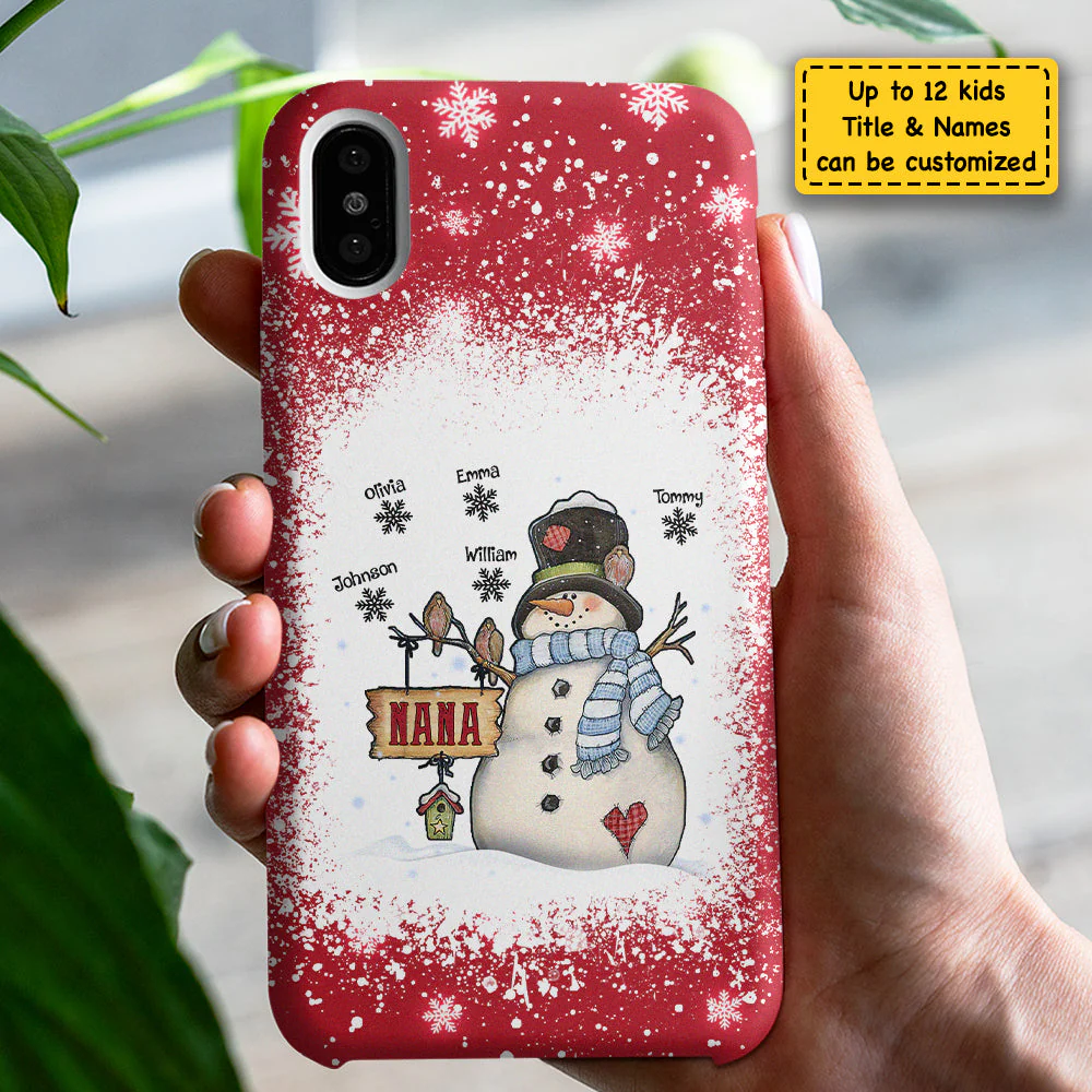 Happiness Is Being A Nana - Gift For Mom, Grandma - Personalized Phone Case - Image 3