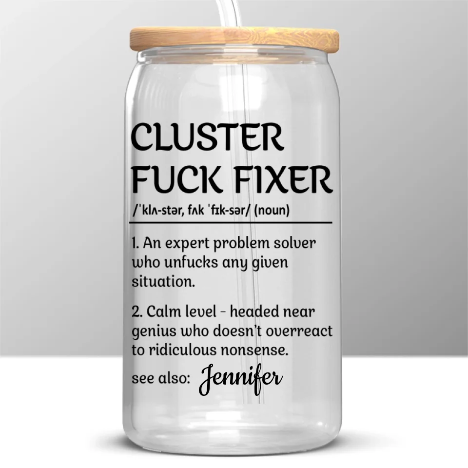 Happiness Is Having Great Coworkers - Coworker Personalized Custom Glass Cup, Iced Coffee Cup - Christmas Gift For Coworkers, Work Friends, Colleagues - Image 2