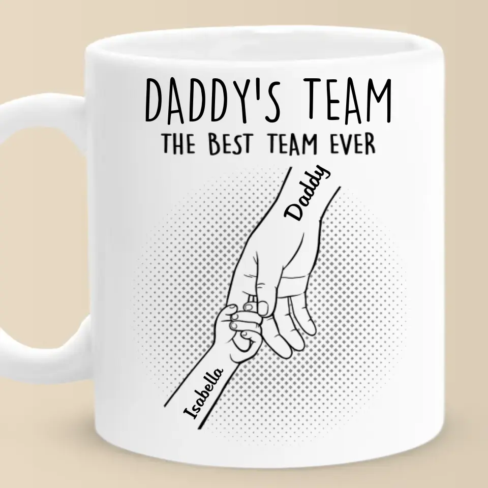 Happy Father's Day To The Best Dad Ever - Family Personalized Custom Mug - Father's Day, Gift For Dad, Grandpa - Image 2