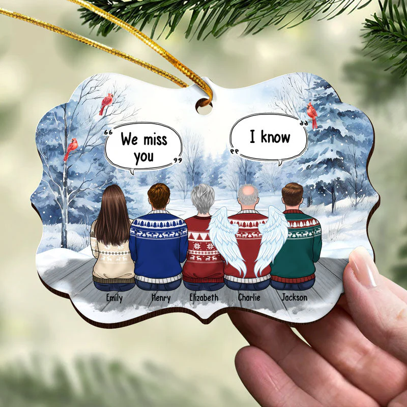 Heaven Mail - Memorial Personalized Custom Wooden Card With Pop Out Ornament - Christmas Gift, Sympathy Gift For Family Members - Image 4