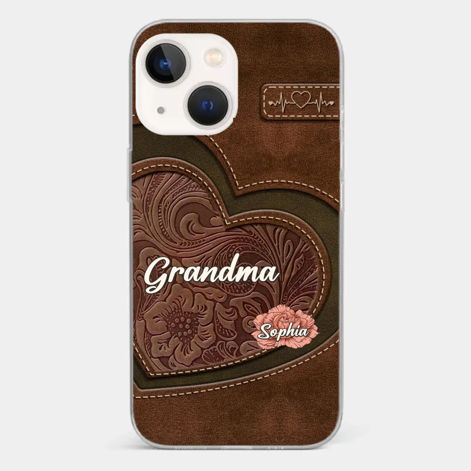 Her Love Blossoms In Every Season - Family Personalized Custom Clear Phone Case - Gift For Mom, Grandma - Image 13