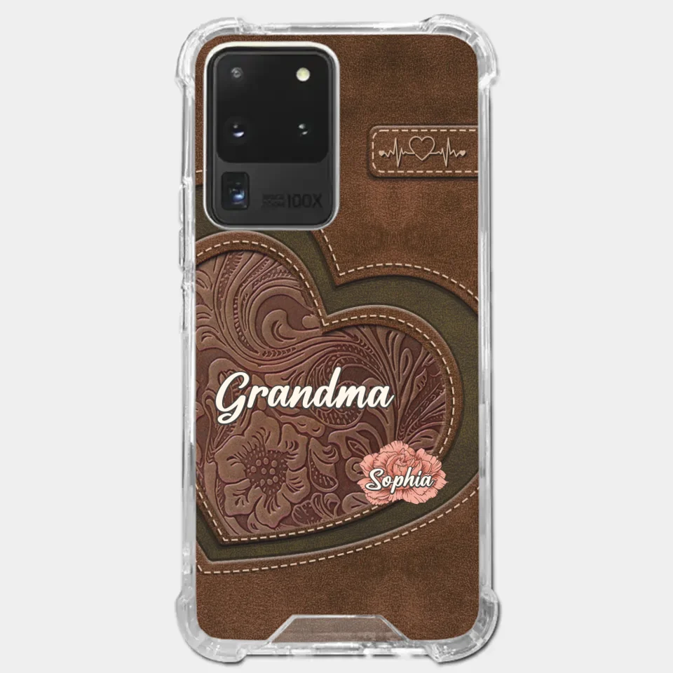 Her Love Blossoms In Every Season - Family Personalized Custom Clear Phone Case - Gift For Mom, Grandma - Image 38